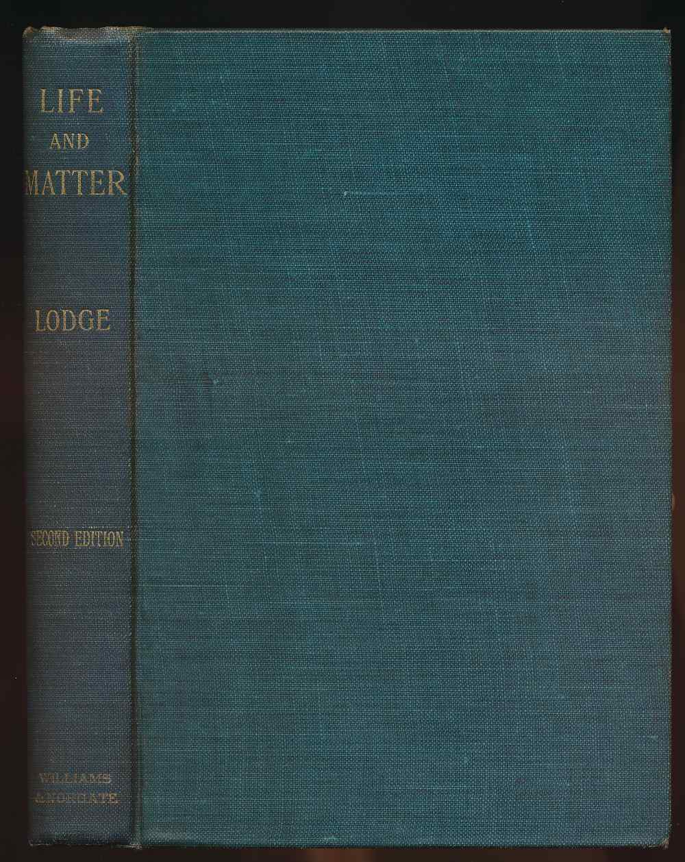 Life and matter: a criticism o...