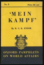 Herr Hitler's self-disclosure in Mein Kampf