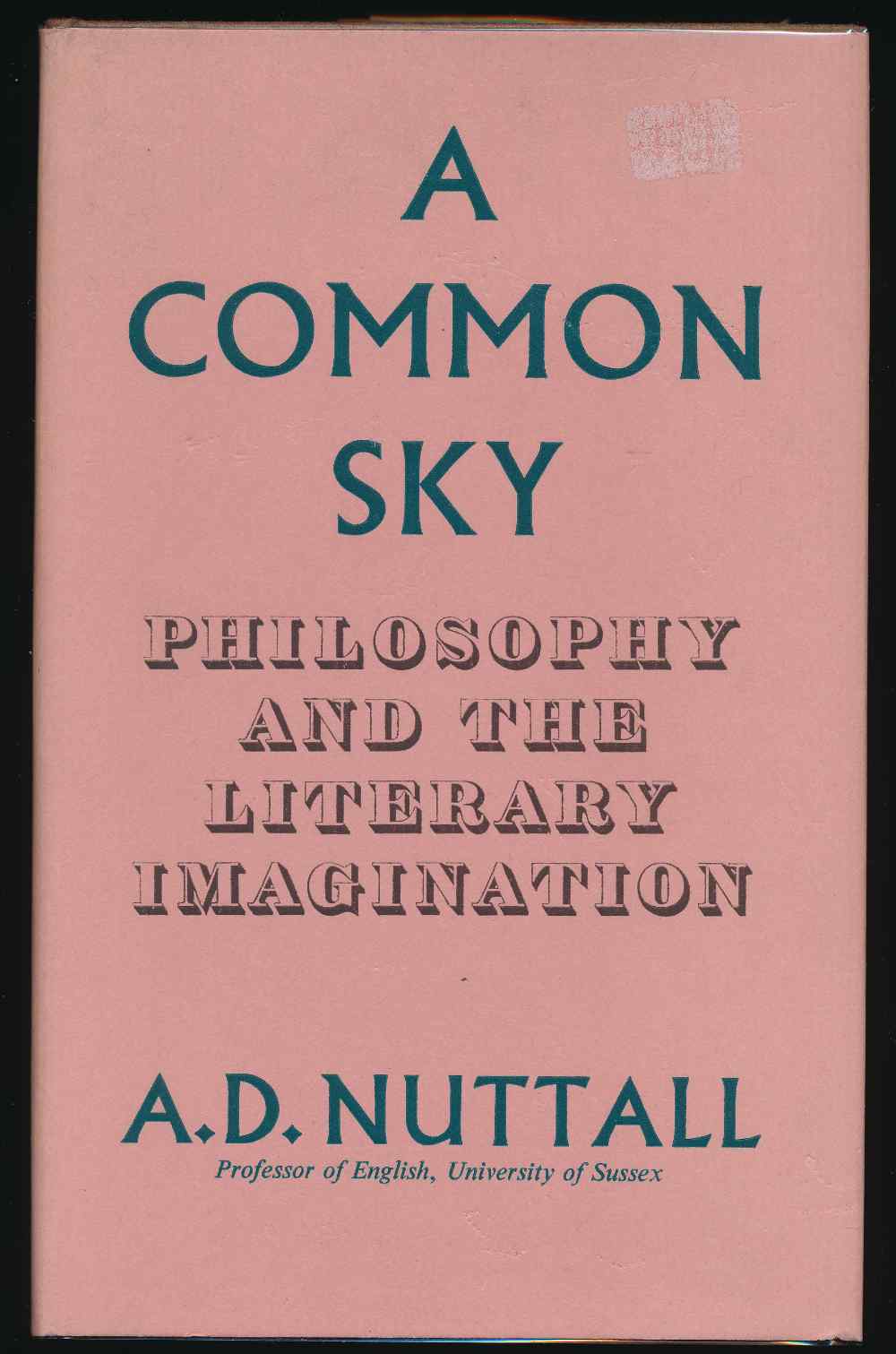 A common sky : philosophy and ...