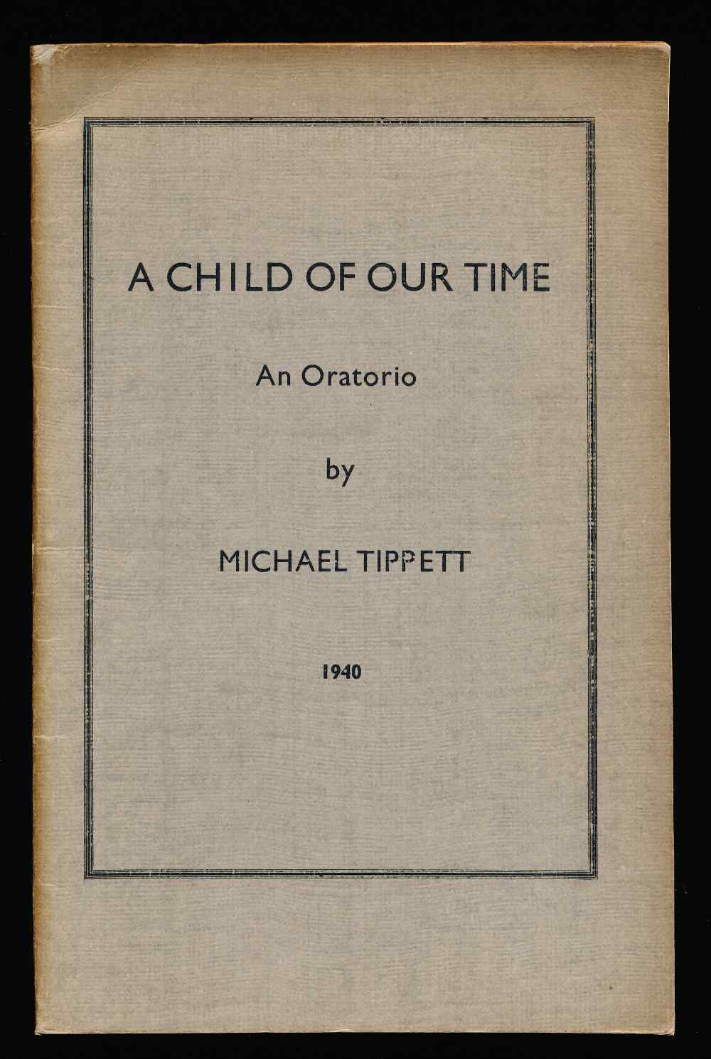 A child of our time: an orator...