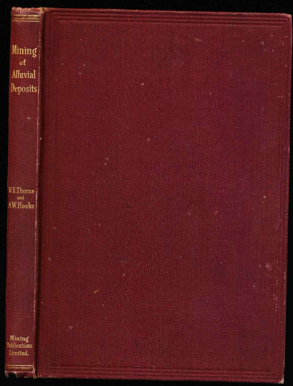 Mining of alluvial deposits by...