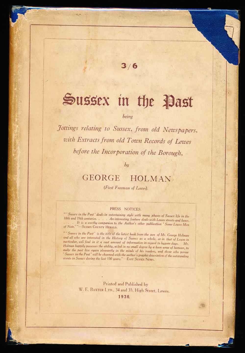 Sussex in the past, being jott...