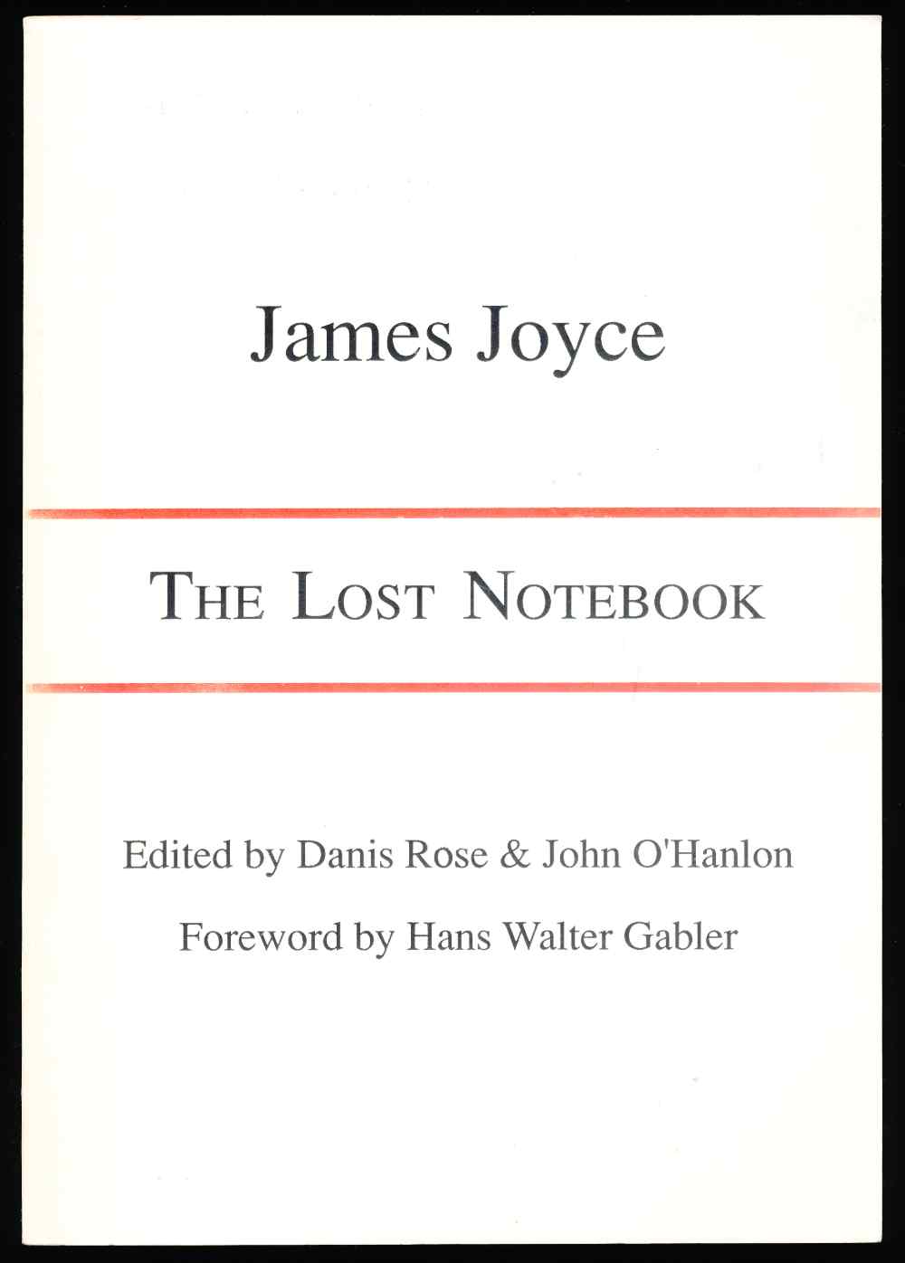 The lost notebook: new evidenc...