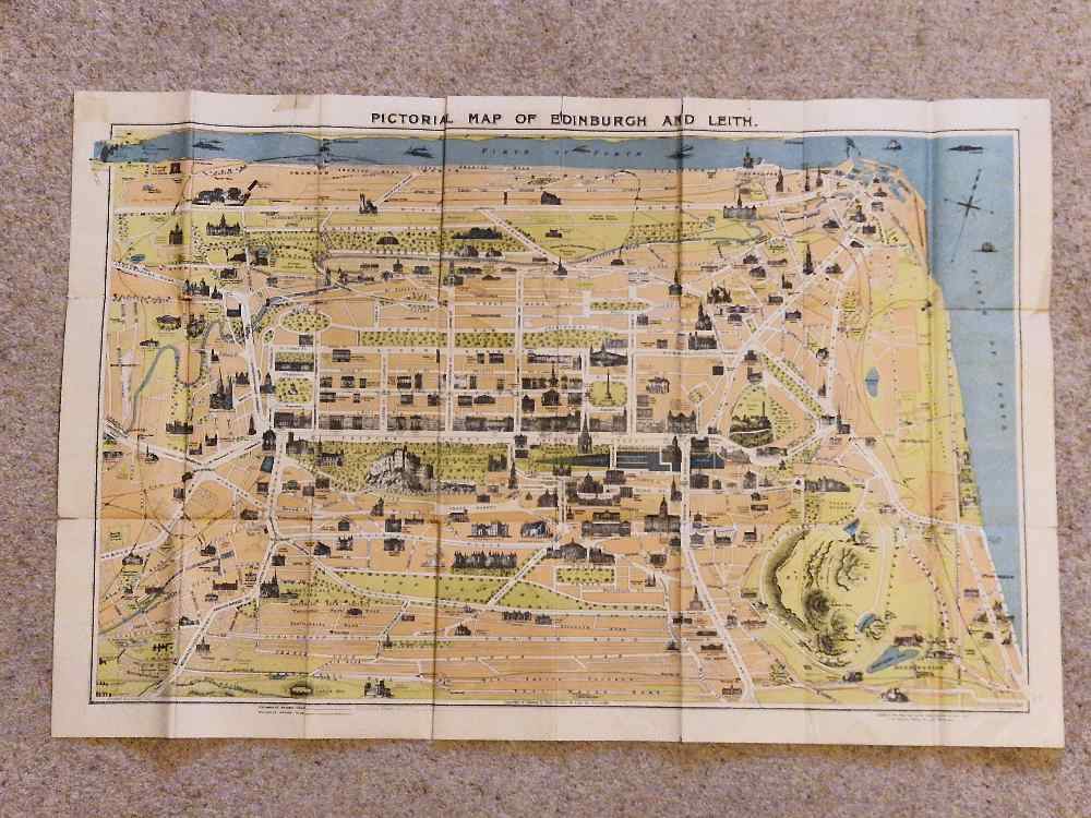 Pictorial map of Edinburgh