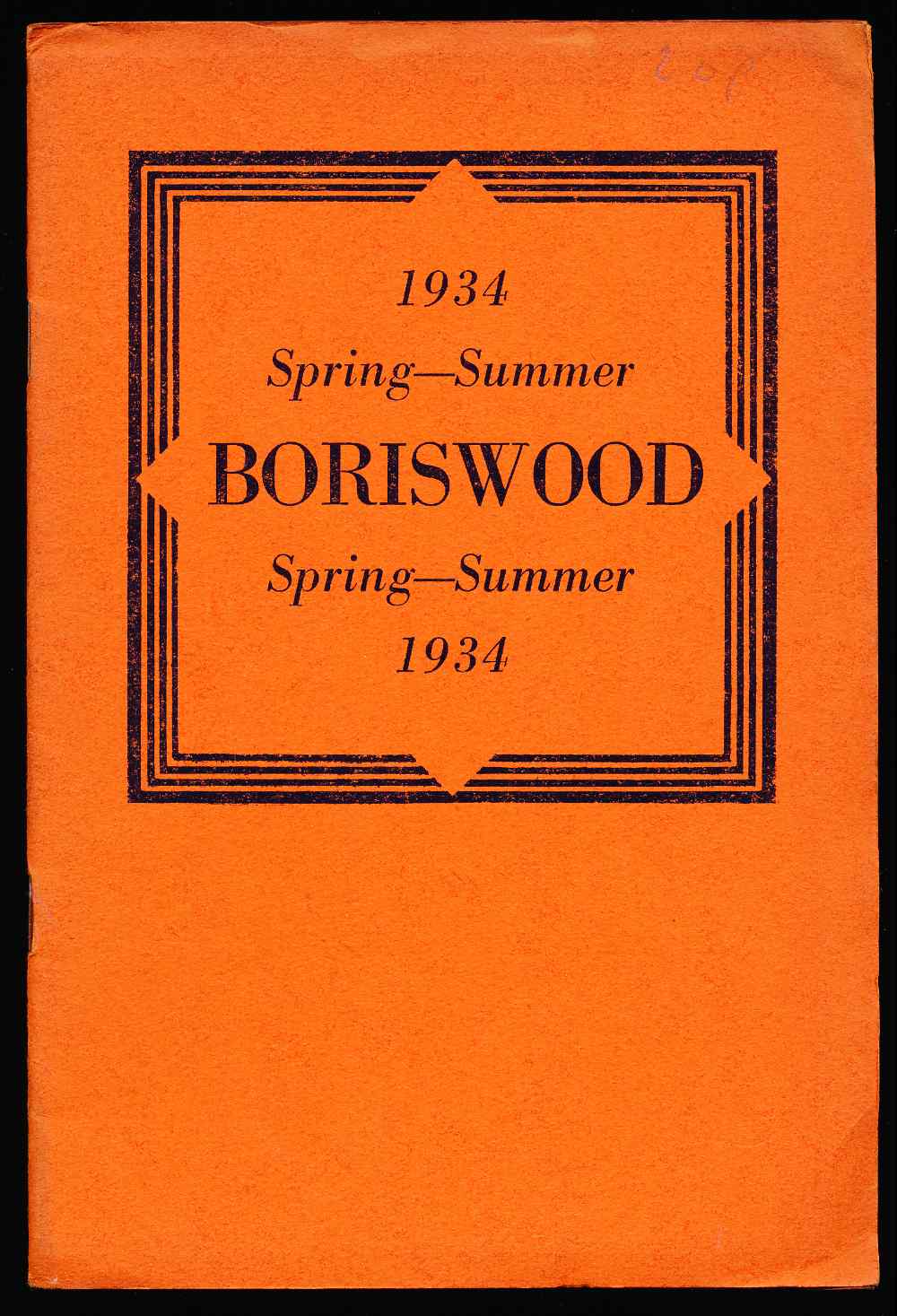 Boriswood 1934 Spring-Summer