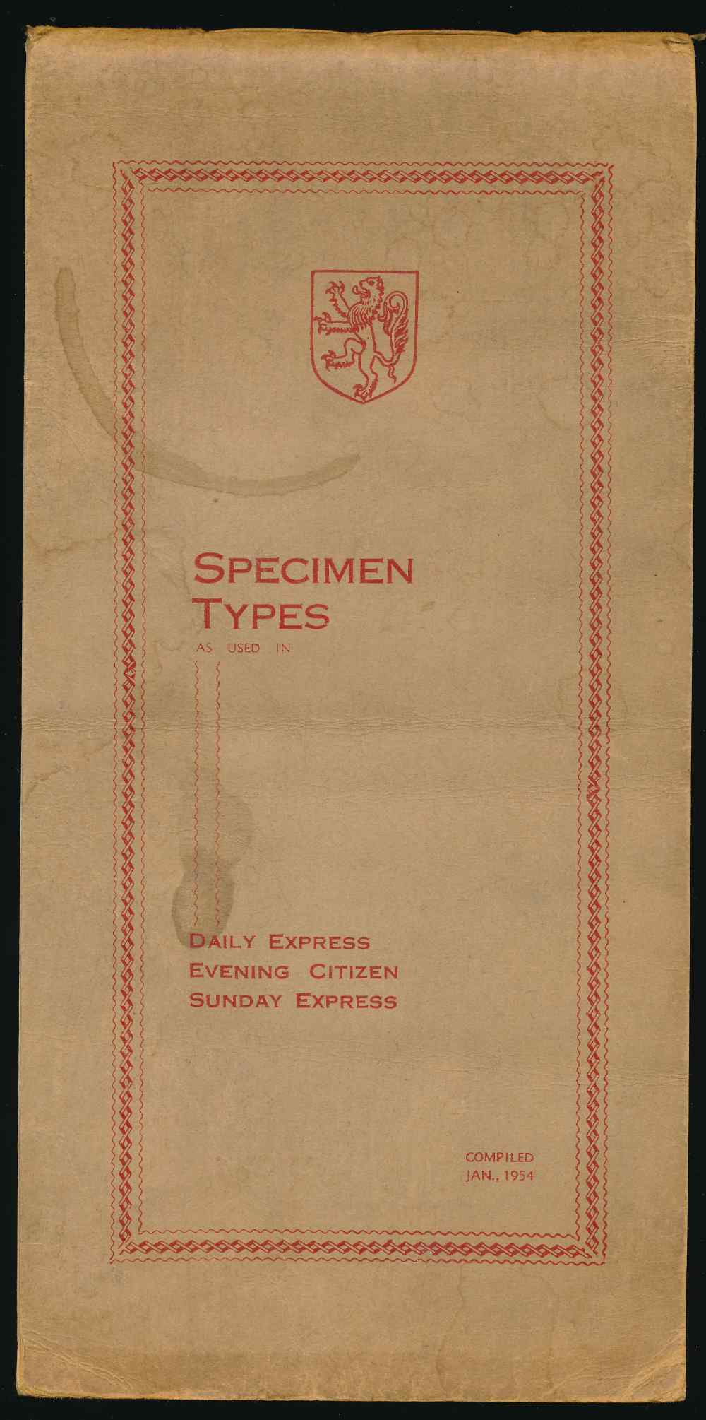 Specimen types as used in Dail...