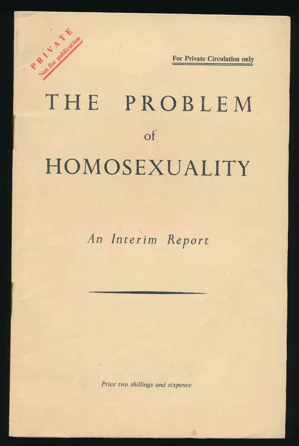 The problem of homosexuality: ...