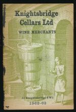 Knightsbridge Cellars Ltd, wine merchants, 1962-63