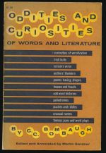 Oddities and curiosities of words and literature