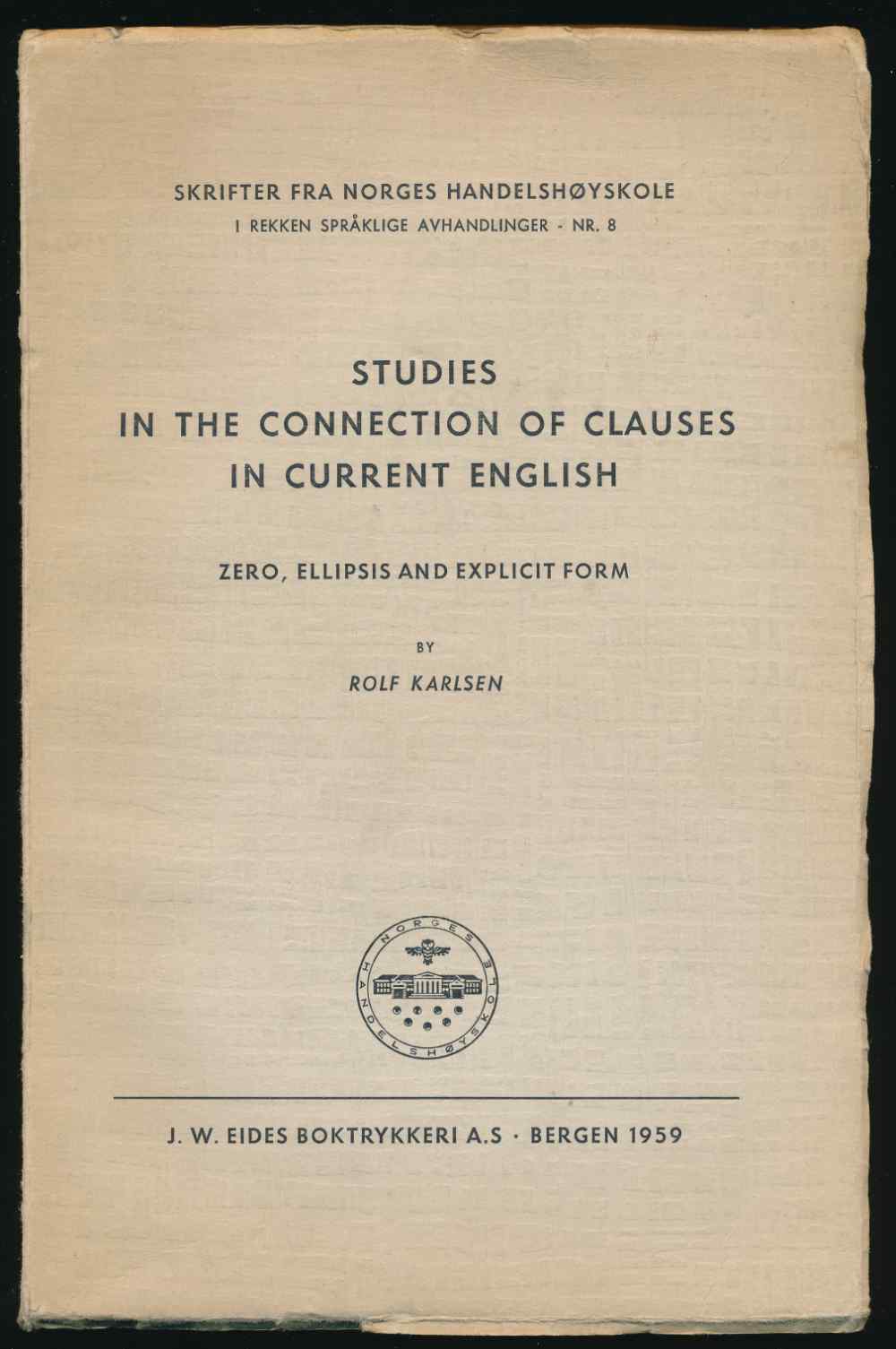 Studies in the connection of c...