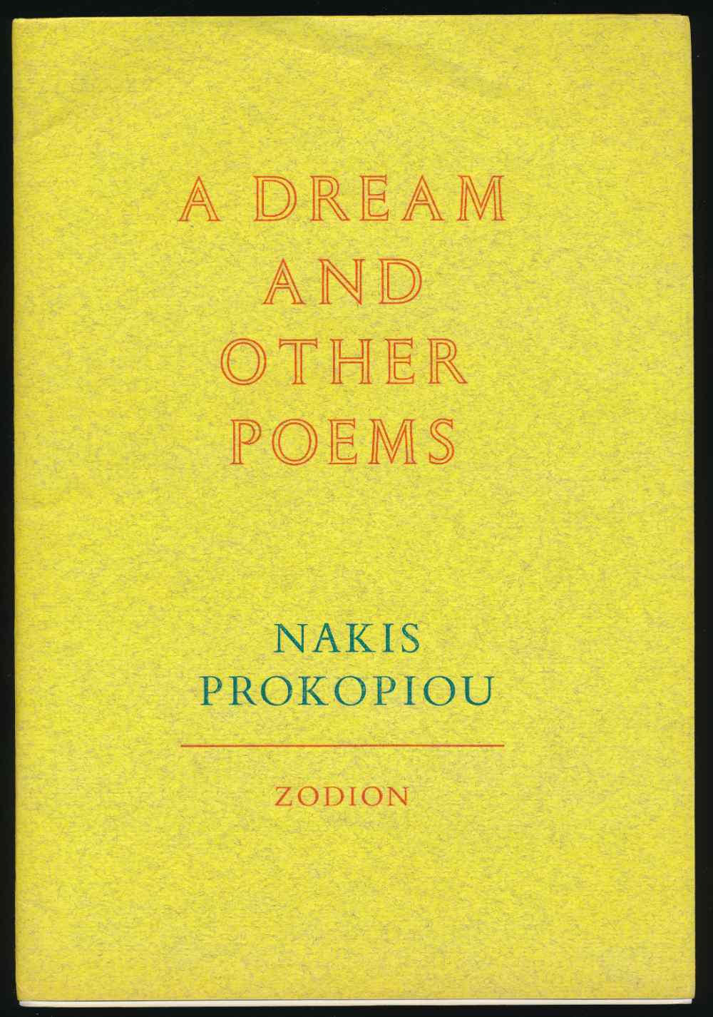 A dream, and other poems
